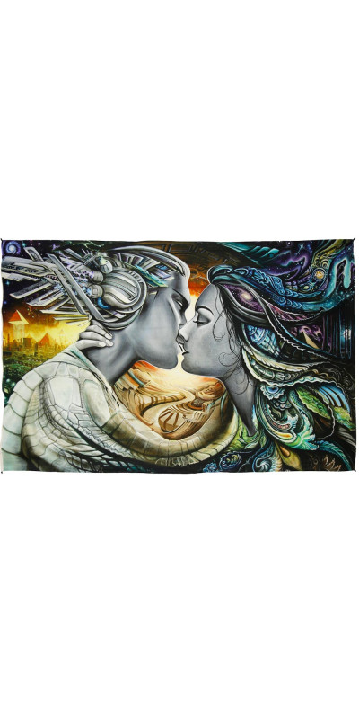 Enchanted Heady Art Print Tapestry 53x85 - Artwork by Randal Roberts