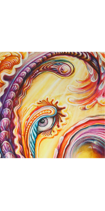 P-Sunrise Heady Art Print Tapestry 53x85 - Artwork by Randal Roberts