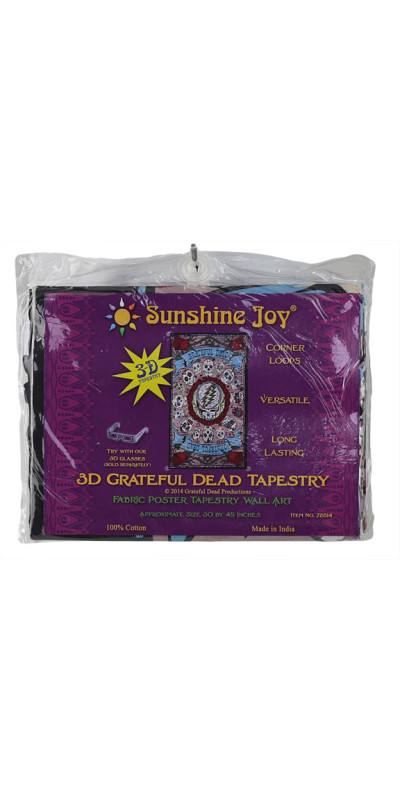3D Grateful Dead Mexicali SYF Skulls Mini Tapestry 30x45 -Art by Shannon Hurst