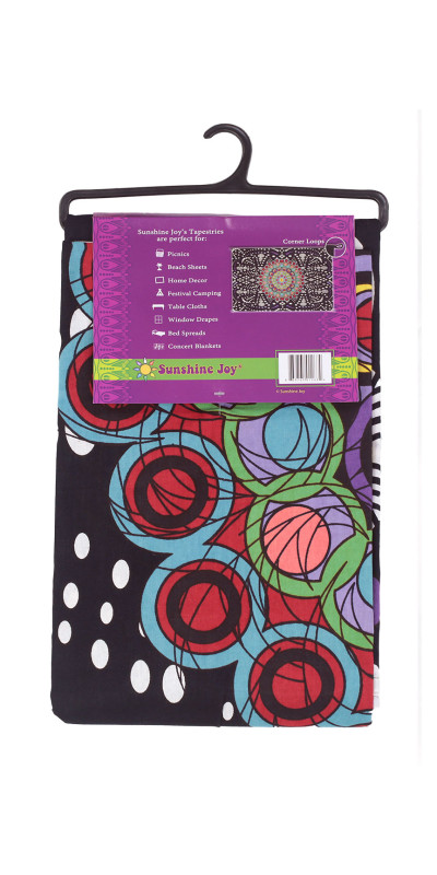 3D Hypno Moons Tapestry - Art by G. Scott B.