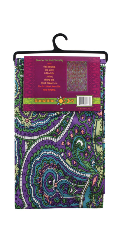 3D Kaleidoscope Paisley Tapestry