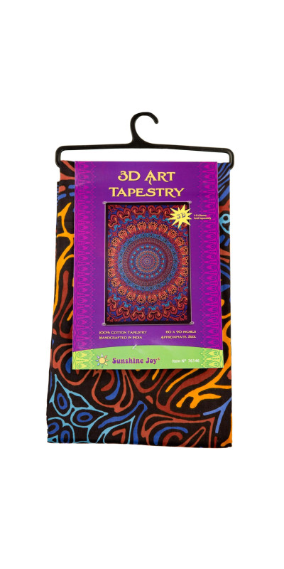 3D Origin Of Life Tapestry - Art by Chris Pinkerton
