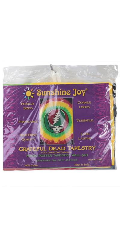 Grateful Dead SYF Rasta Tie Dye Mini Tapestry 30x45