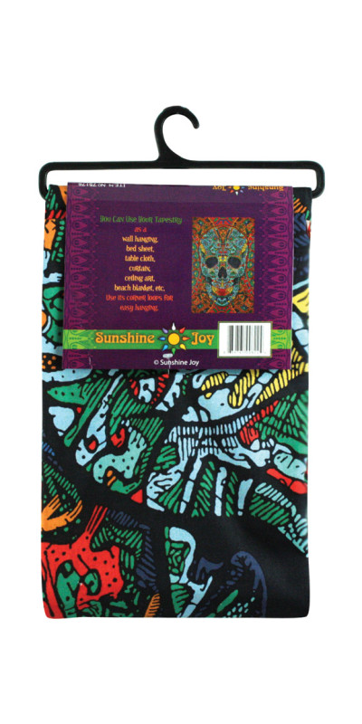 3D Skull Tapestry - Art by Chris Pinkerton