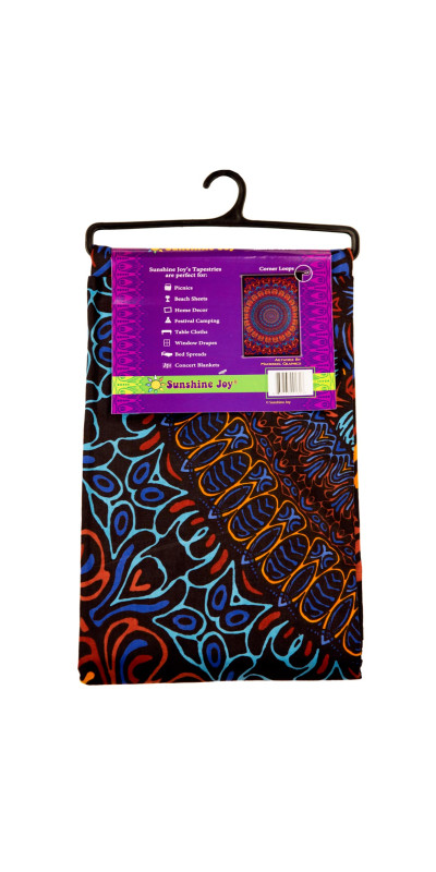 3D Origin Of Life Tapestry - Art by Chris Pinkerton