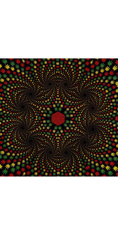 3D Leaf Vortex Mini Tapestry 30x45 **SALE**