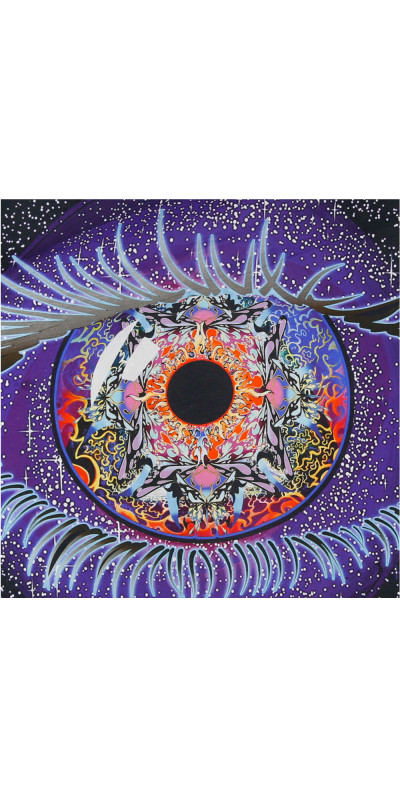 Cosmic Eye Heady Art Print Tapestry 53x85 - Artwork by Mike DuBois