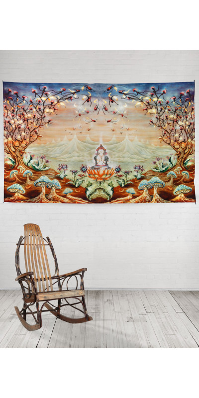 Enlightenment Heady Art Print Tapestry 53x85 - Artwork by Mike DuBois