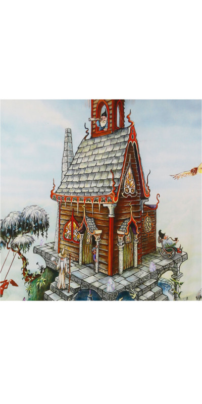 Mountain House Heady Art Print Tapestry 53x85 - Artwork by Mike DuBois