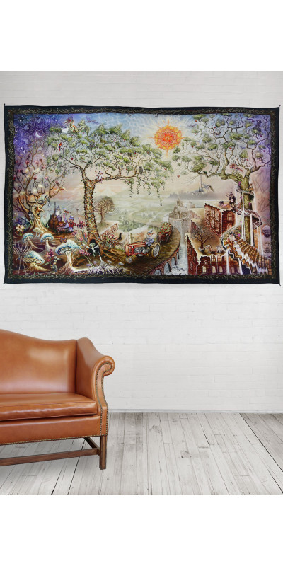 Sunshine Daydream Heady Art Print Tapestry 53x85 - Artwork by Mike DuBois