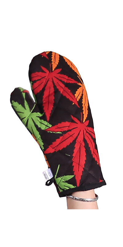 3D Rasta Leaf Pot Holder Oven Mitt *SALE*