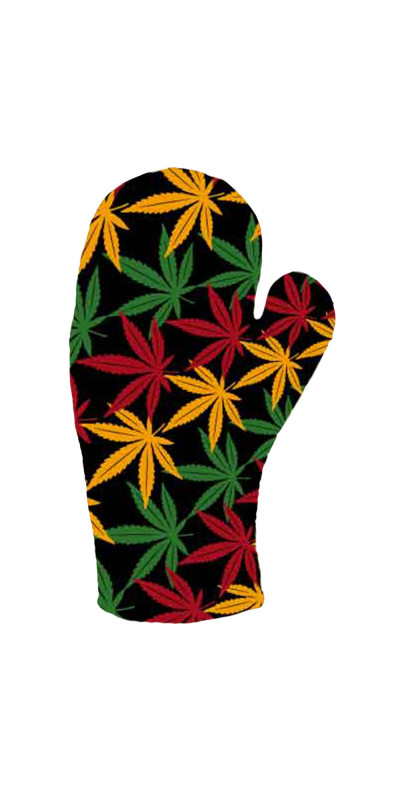 3D Rasta Leaf Pot Holder Oven Mitt *SALE*