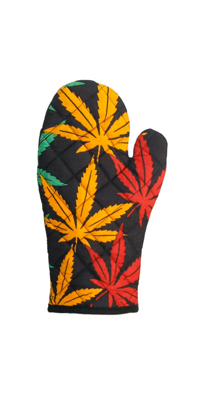 3D Rasta Leaf Pot Holder Oven Mitt *SALE*