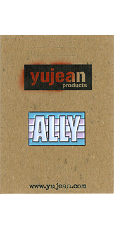 Trans Ally Flag Enamel Pin 1.25"