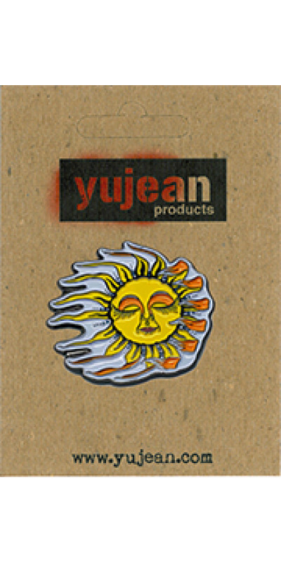 Sleeping Sun Enamel Pin 1.50"