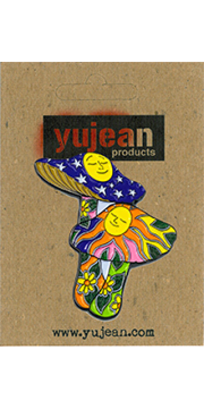 Dan Morris Mushrooms Jumbo Enamel Pin 2"