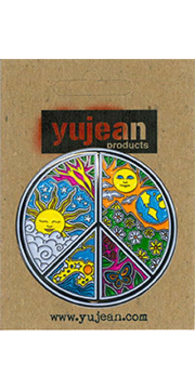 Dan Morris Peace Sign Jumbo Enamel Pin 2"