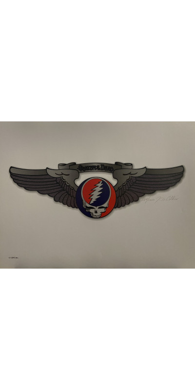 Grateful Dead Pilot Wings SYF Lithograph