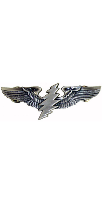Grateful Dead Lightning Bolt Pilot Pin Rockwings