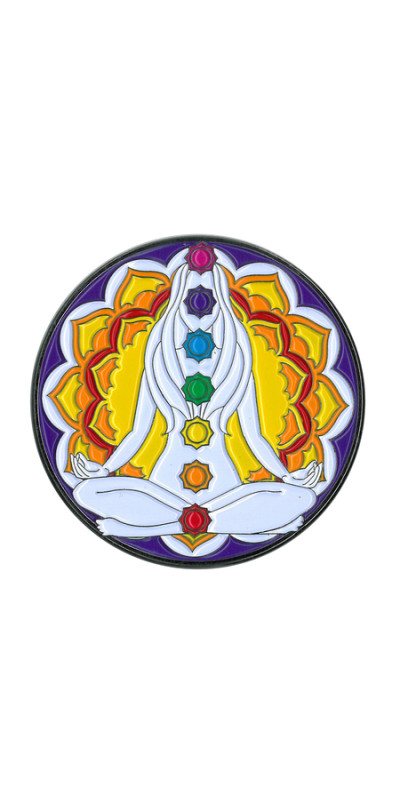 Chakras Jumbo Enamel Pin 2"