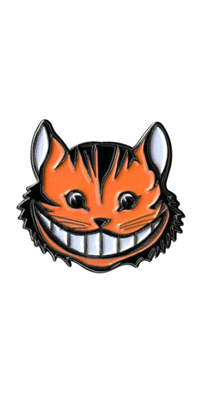 Alice In Wonderland Cheshire Cat Enamel Pin 1.25"