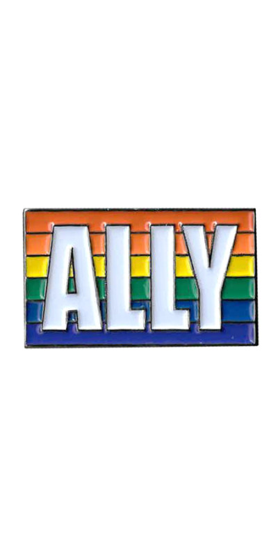LGBTQ Ally Enamel Pin 1.25"