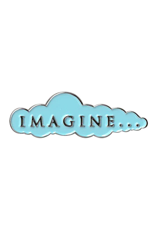 Imagine Cloud Enamel Pin 2"