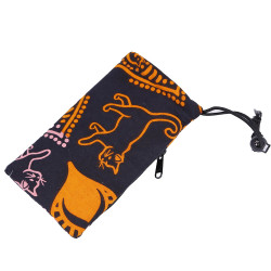 Padded Pouch Stash Bag - Colorful Cats