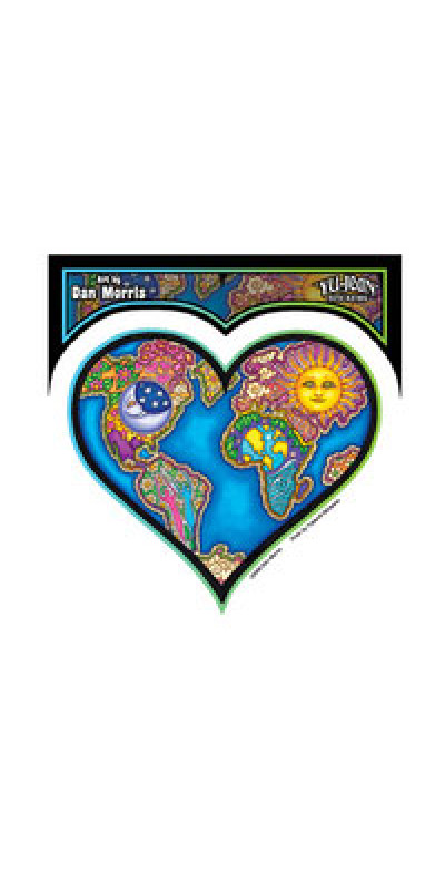 Dan Morris Earth Heart Sticker 5"