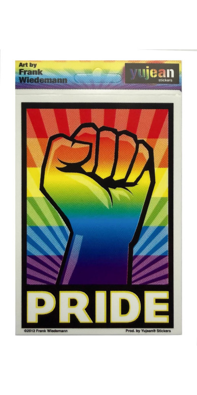 Rainbow Fist Sticker
