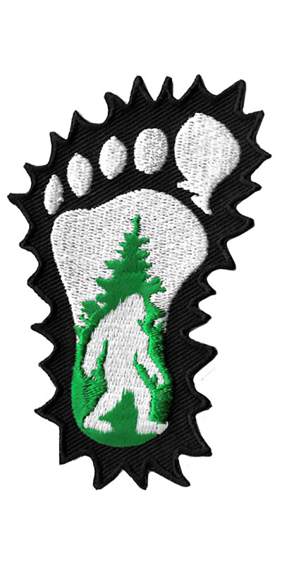 Bigfoot Foot Print Patch 3.5"