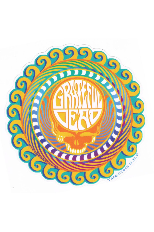 Grateful Dead Orange Sunshine SYF Sticker 5.5"