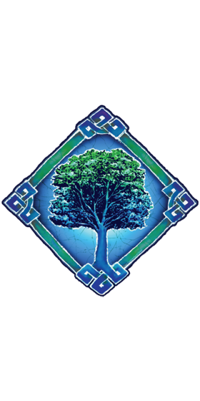 Batik Tree Sticker 5.75"