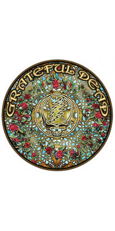 Grateful Dead SYF Woodcut Mandala Sticker 4"