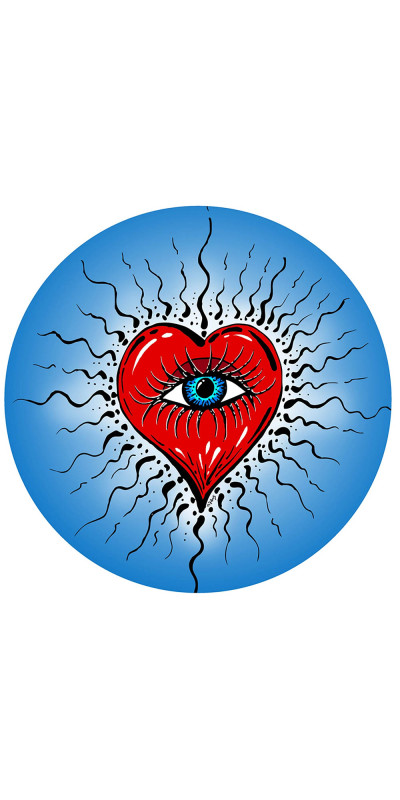 Eye Heart Sticker 4"