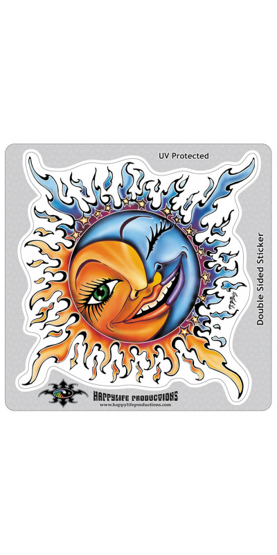 Sun & Moon Sticker 4"