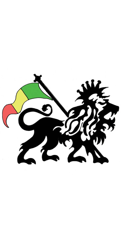 Rasta Lion Sticker 4"