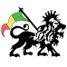 Rasta Lion Sticker 4"