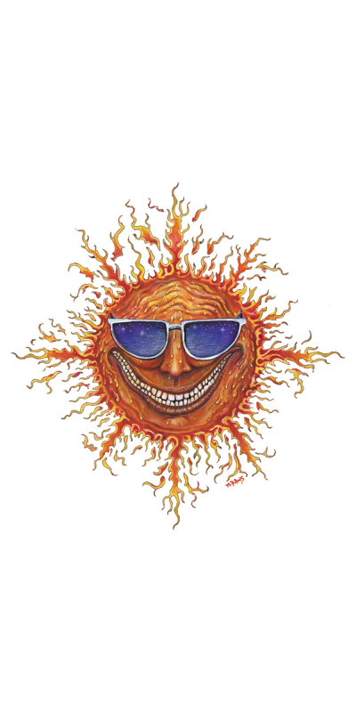 Sunny Sunglasses Sticker 4"