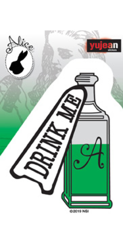Alice In Wonderland Drink Me Sticker 3.2"