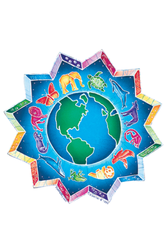 Animal Medallion Sticker 6"
