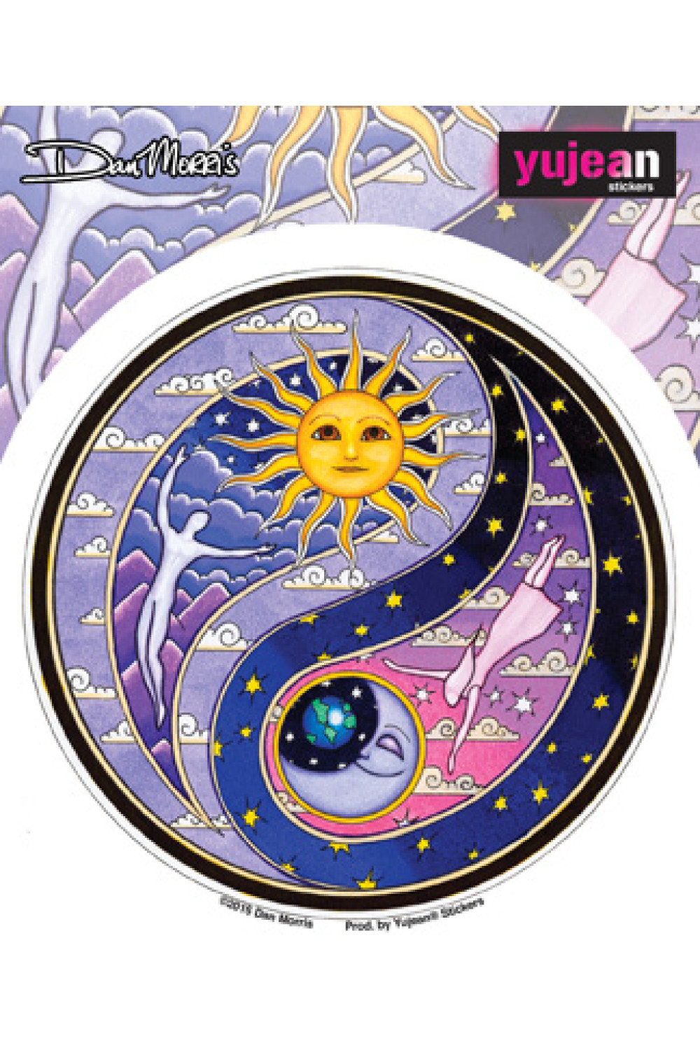 Celestial Yin Yang Window Sticker | Accessory
