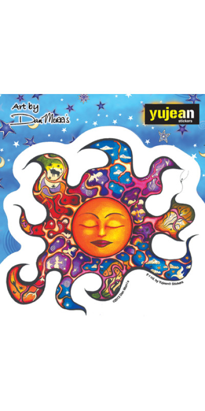 Dan Morris Sleeping Sun Sticker 5"