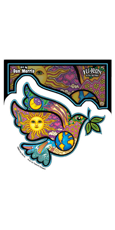 Dan Morris Peace Dove Sticker 4.5"