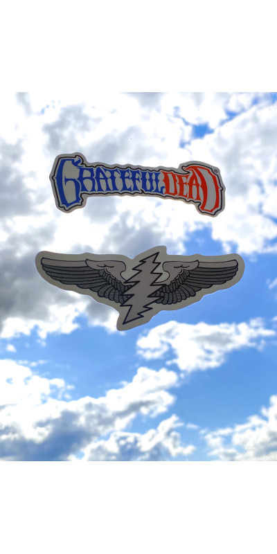 Grateful Dead Rockwings Sticker Lightning Bolt 5"