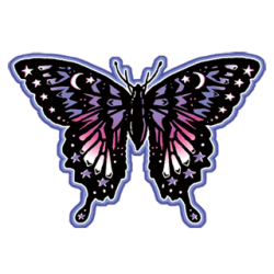 Butterfly Sticker 5.5"
