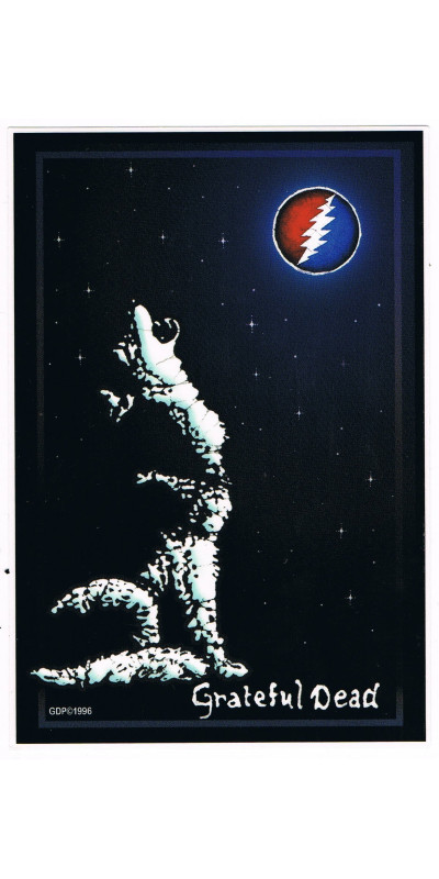 Grateful Dead Wolf Sticker 5.5"