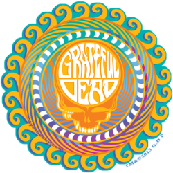 Grateful Dead Orange Sunshine SYF Sticker 5.5"