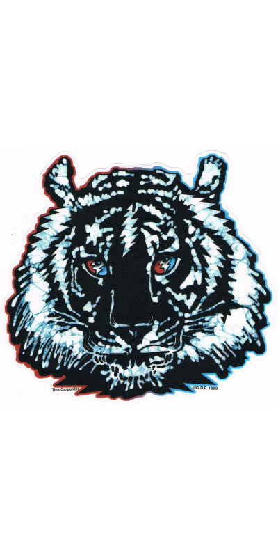 Grateful Dead Tiger Bolt Eyes Sticker 5.5"