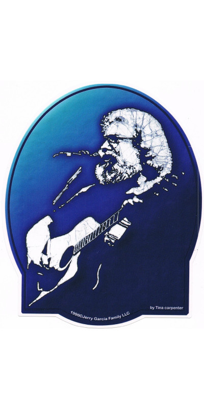 Jerry Garcia Acoustic Sticker 5.75"